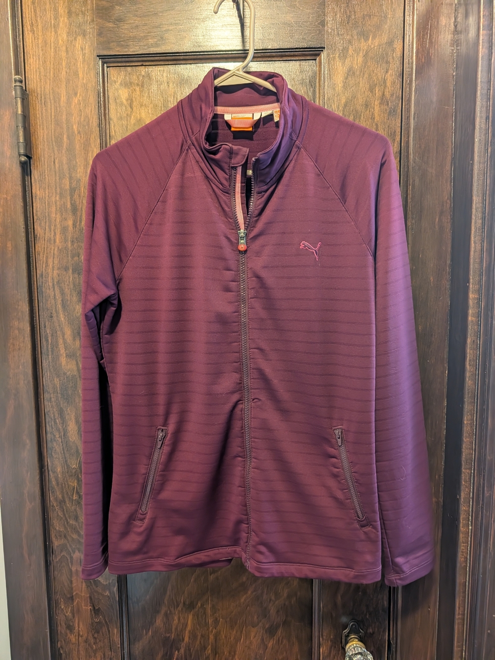 Puma Men's Zip Front Jacket in Plum